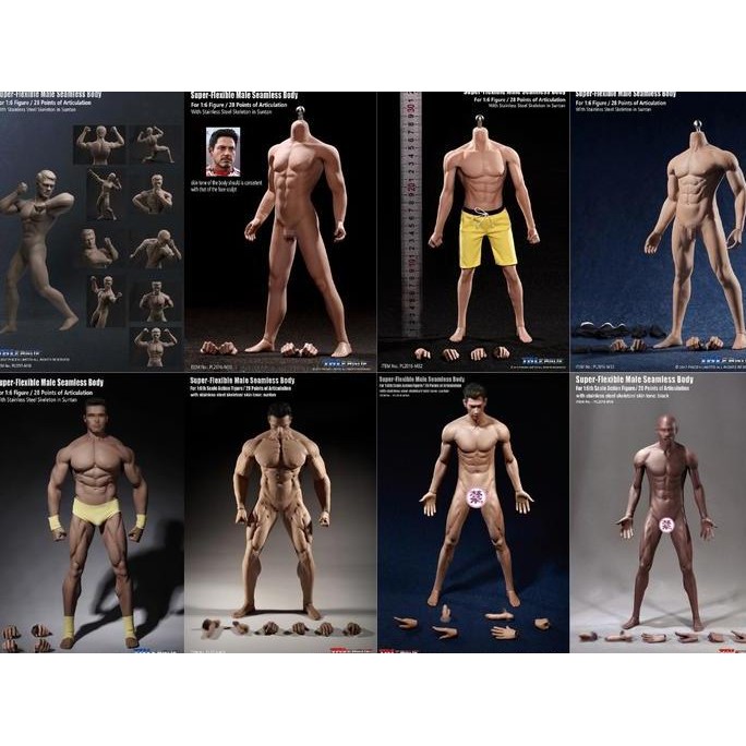 BEBAS ONGKIR - DP TBLeague M30 M31 M32 M33 M34 M35 M36A M36B 1/6 Male Seamless Body