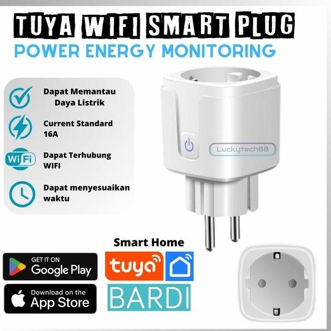 Tuya Wifi Smart Plug - Colokan Stop Kontak Wifi Pintar