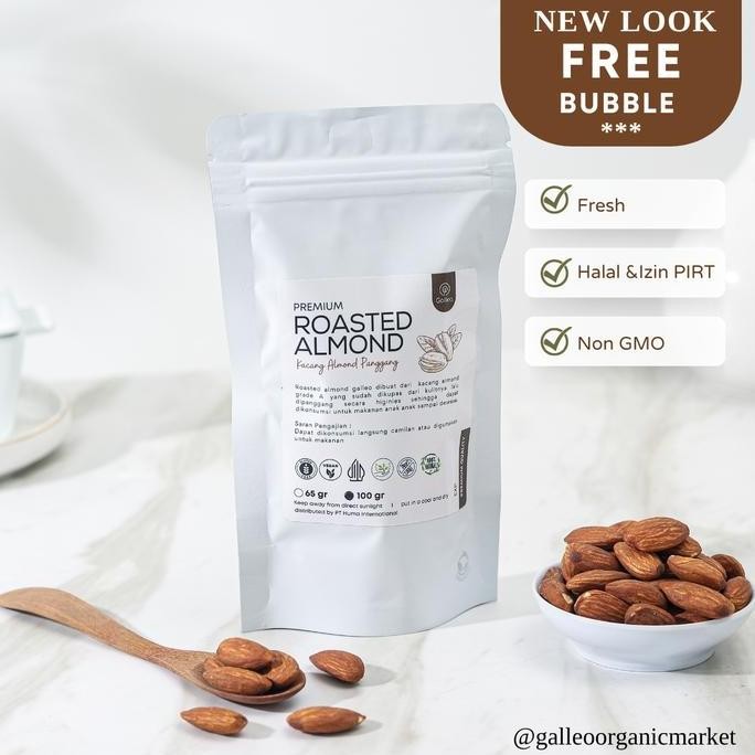 

Kacang Almond Panggang 1 Kg / Roasted Almond Galleo Nuts