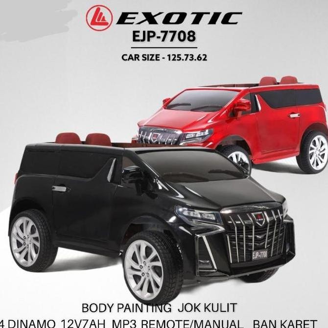 Miliki Mobil Aki Exotic 7708 Toyota Alphard Aki 12Volt Body Cat Jok Kulit