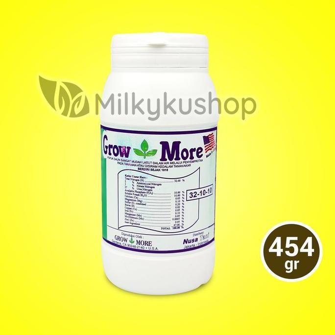 

Terlaris Pupuk Growmore 32-10-10 454 Npk Akar Bunga Buah 454 Gram Kemasan Botol