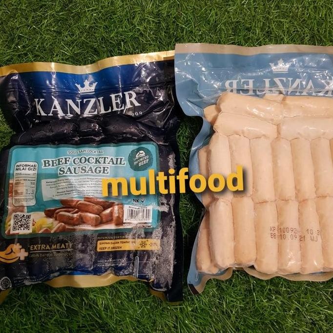 

Sosis premium kanzler beef cocktail 500gr / kanzler beef cocktail