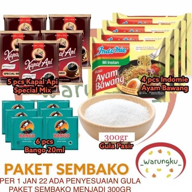 

PROMO Paket Hemat 1 Sembako Warungku