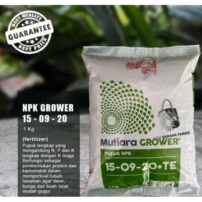 

Terlaris Pupuk Npk Mutara Grower 15-09-20+Te 1 Kg Pupuk Bunga Dan Buah Penyubur Bunga Dan Buah