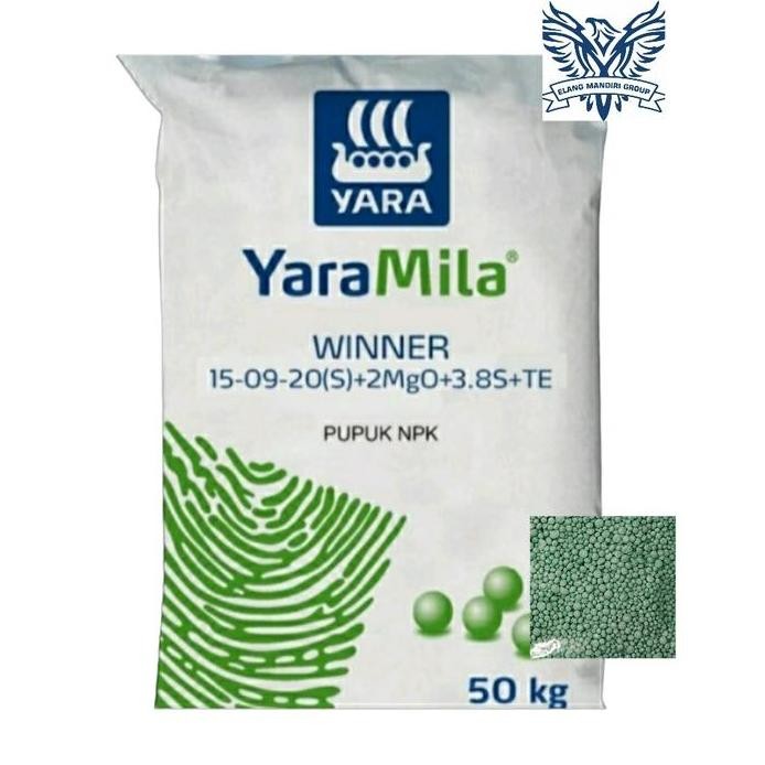 

Terlaris Pupuk Npk Yara Mila Winner 15-09-20+Te Repack 1Kg