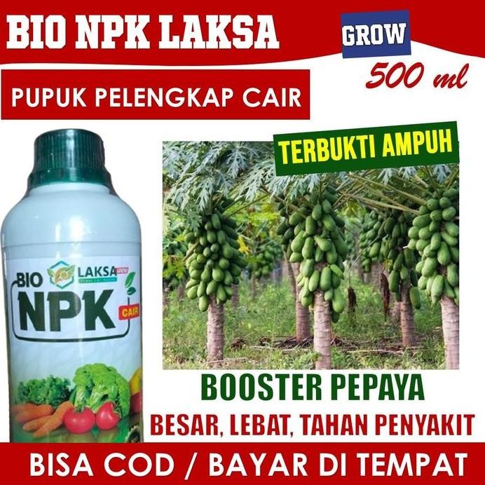 

Terlaris Pupuk Pelebat Pepaya California 500 Ml - Bio Npk Laksa Grow Obat Pelebat Pepaya California Anti Penyakit Dan Hama Pepaya California Terbaik - Pupuk Npk Cair Tanaman Pepaya California Anti Penyakit Pepaya California Terbaik 100% Original -