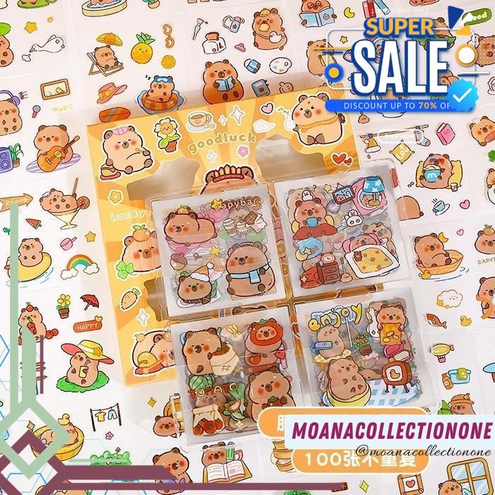 

STIKER CAPYBARA BOX ISI 100 LEMBAR CAPYBARA STICKER WITH BOX BEST SELLER