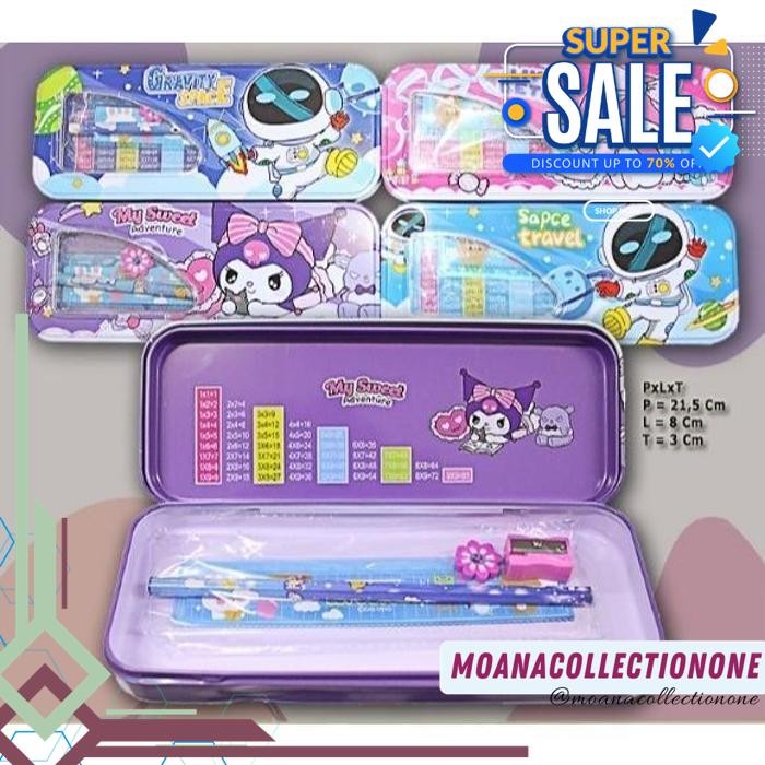 

KOTAK PENSIL KALENG ADA ISI UKURAN SEDANG/PENCIL CASE PRODUK TERBAIK