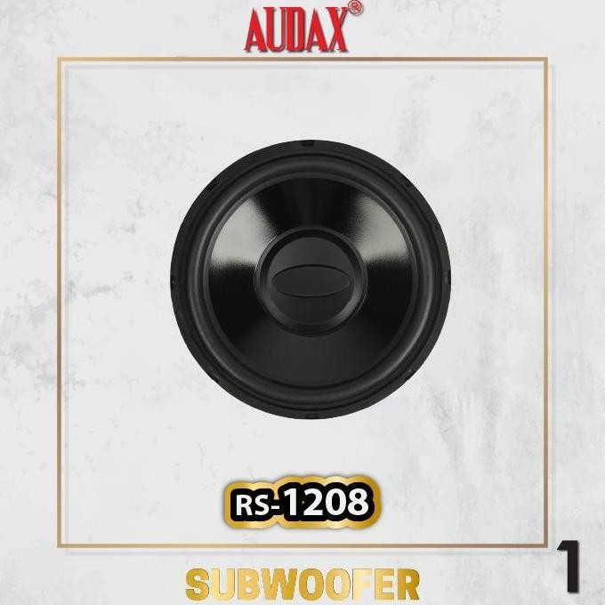Audax - Speaker Pasif 12" Rs-1208 Speaker Subwoofer Mobil Terlaris