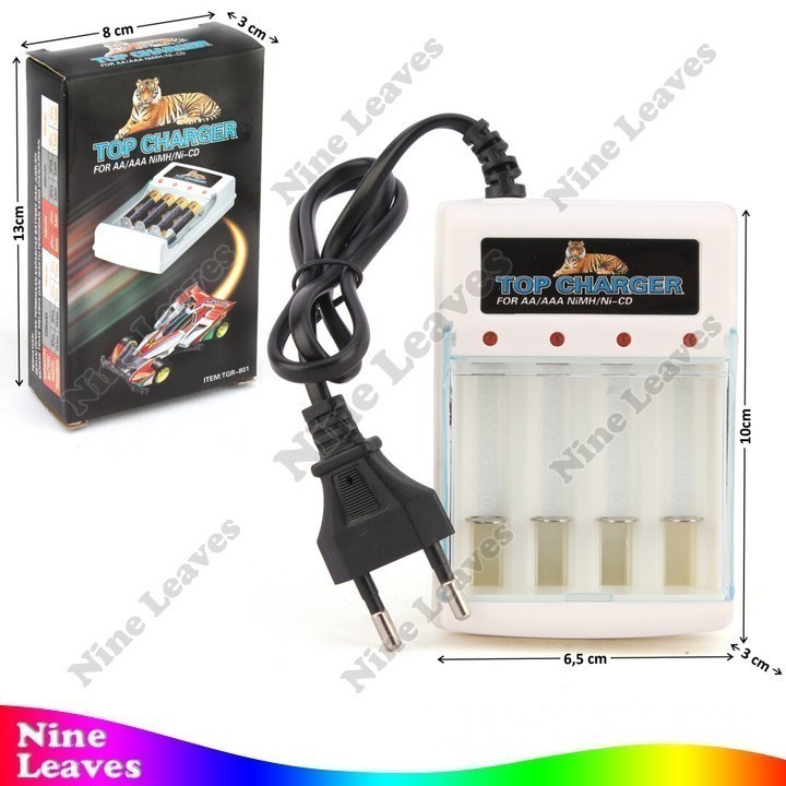 Charger Batu Baterai AA/AAA 4 Slot Top Charger
