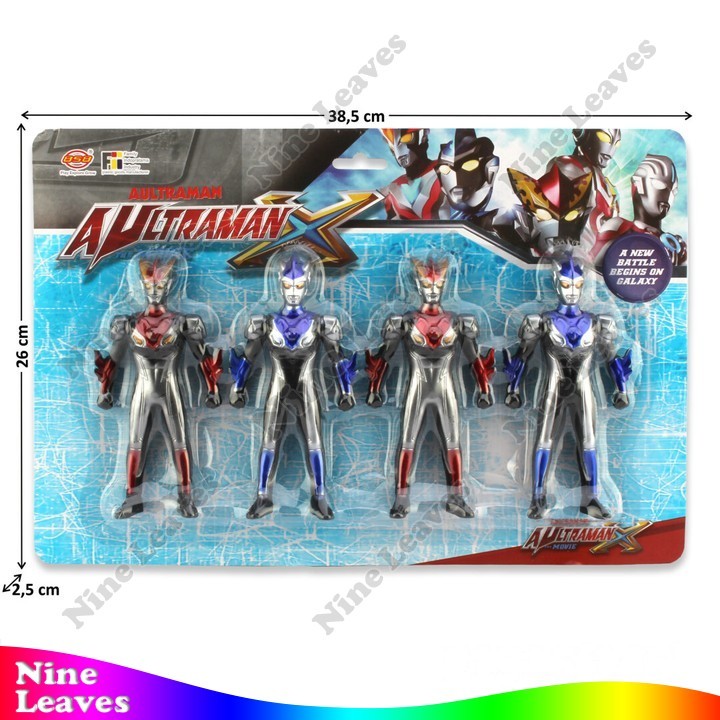 [SET 4 Ps] Action Figure Mainan Anak Karakter Ultraman Aultraman X - F1916