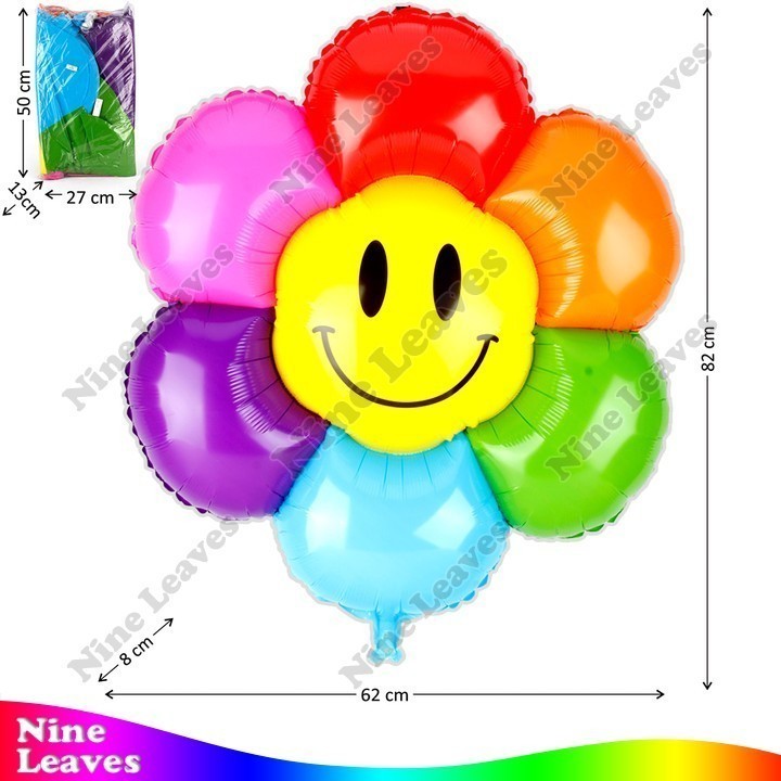 [Grosir] Balon Gas Bunga Matahari 50 Pcs Mainan Anak Murah