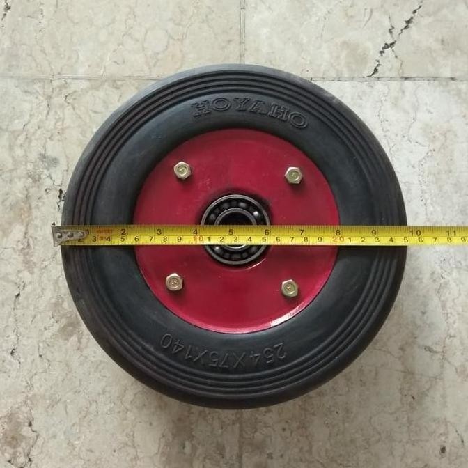 Roda Karet/ Roda Troli/ Roda Trolley/ Roda Mesin/ Roda Genset 10In Terbatas