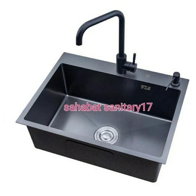 Sale Kitchen Sink Stainless Black Hitam 50 X 40 Cm