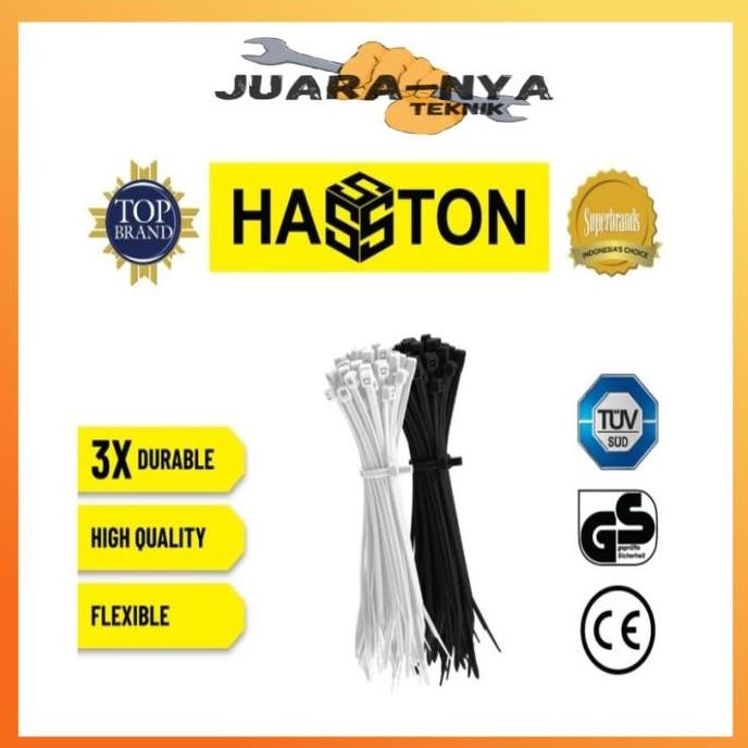 

Hasston Kabel Ties 7 X 500Mm / Cable Ties 500Mm / Kabel Tis 500 Hitam Putih Forsale!
