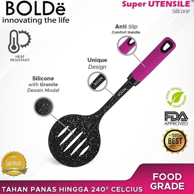 Produk Baru BOLDe Super Utensil Silicone Skimmer Blackpink