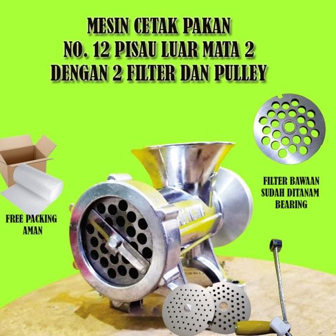 Diskon Mesin Cetak Pelet No.12 Pemotong Luar Mata 2 Dengan Pulley Mesin Pencetak Pelet