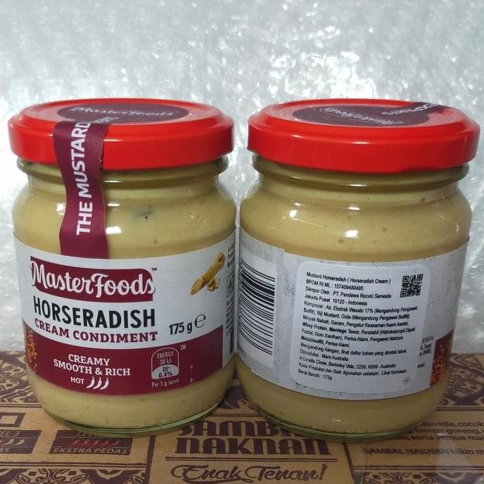 

Ready masterfood horseradish cream 175gr sauce salad