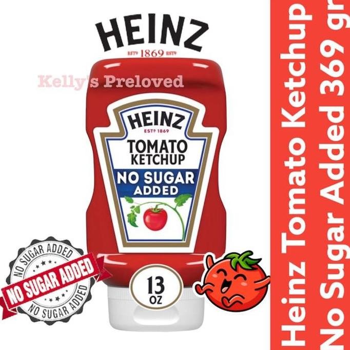 

Ready HEINZ TOMATO KETCHUP 13 oz | " NO SUGAR ADDED " | 369 gr | MADE IN USA
