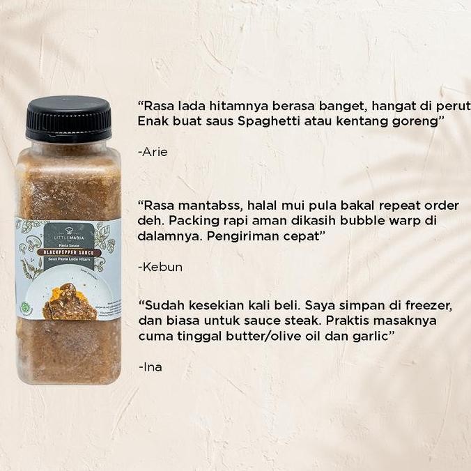 

Diskon! Littlemaria Blackpepper Sauce/Saus Lada Hitam 500G
