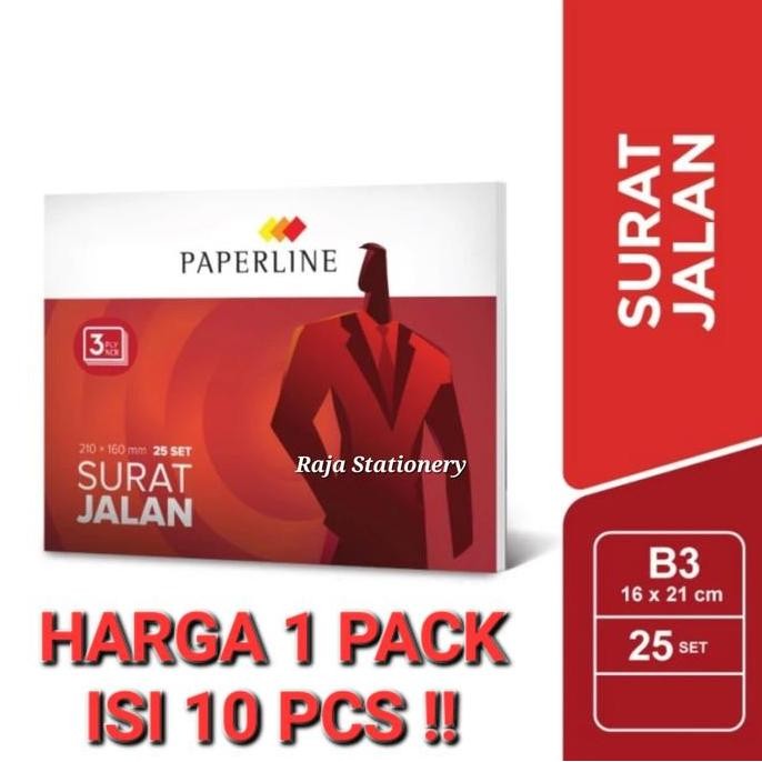 

produk baru!! buku nota surat jalan paperline 3 ply 3 rangkap besar pack [10pcs]