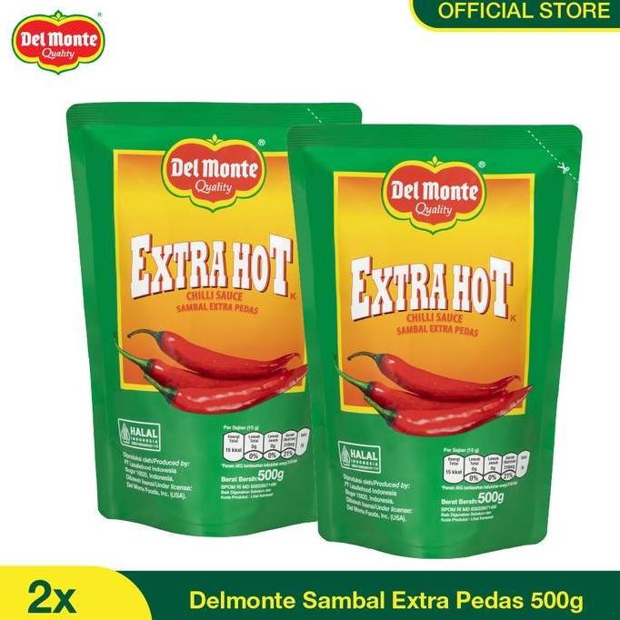 

delmonte saus extra hot pouch 500gr isi 2 terlaris
