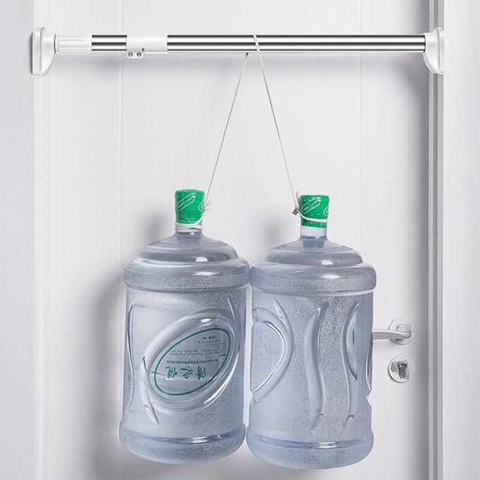 Baru Tiang Hordeng Fleksibel Tiang Jemuran Baju Gantungan Tiang Gorden