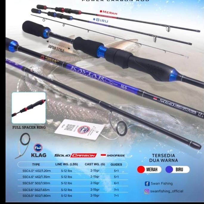 NEW joran swan kaviar solid carbon 120 135 150 165 180 joran pancing