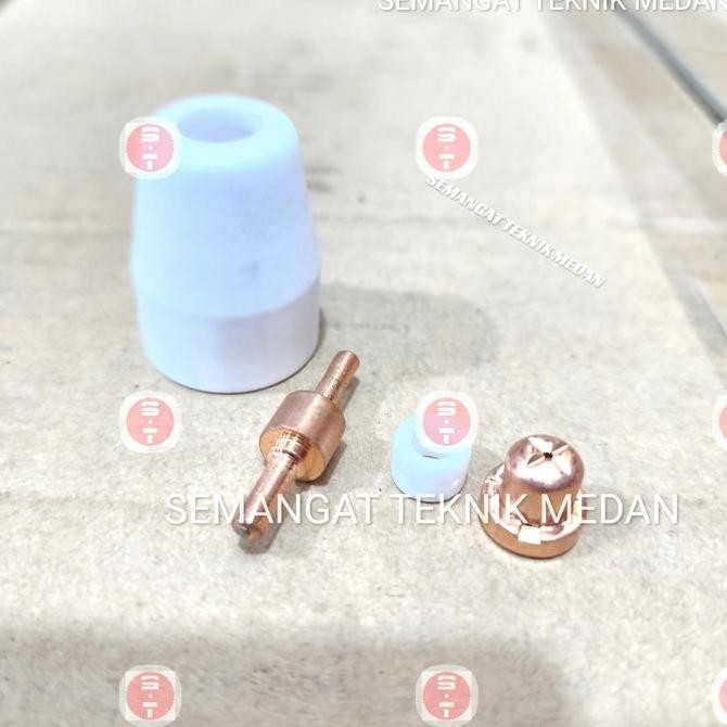 BEBAS ONGKIR - 4PCS CUT40 P40 NOZZLE ELEKTRODA PANJANG MATA PLASMA TIP SET CUT P 40