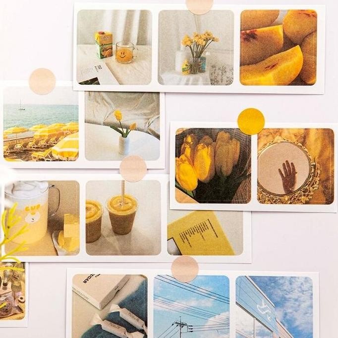 

ready Aesthetic Buku Sticker Pack Stiker Scrapbook Planner Isi 90 Pattern