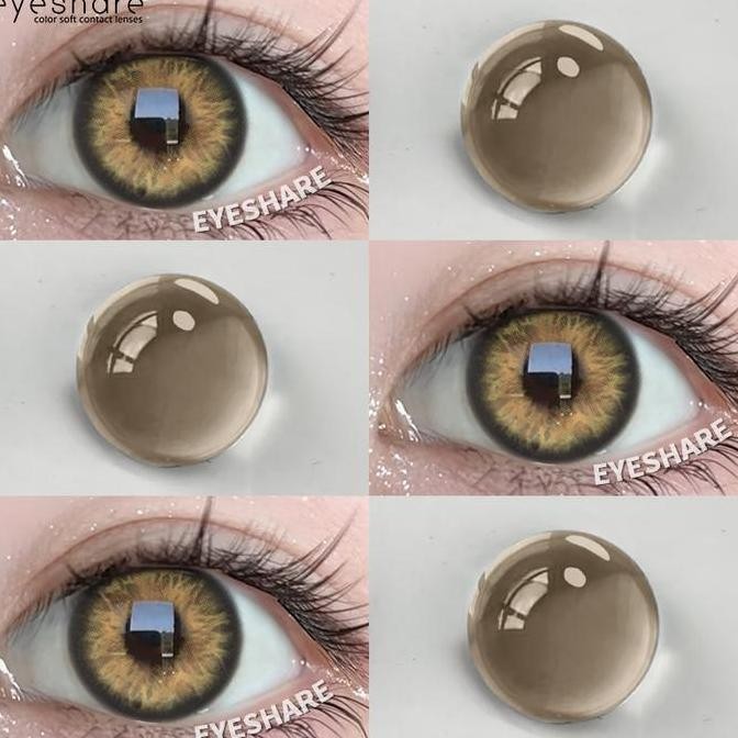 Terlaris COD+Case*1Eyeshare Softlens Barbie Lensa Kontak Eye Softlens Riasan Gaya 14.2mm Soflen soft