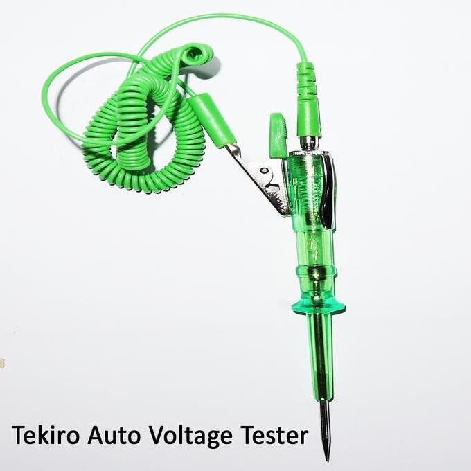 TEKIRO Auto Voltage Tester Tespen Listrik DC Dengan Kabel 6-24Volt murah