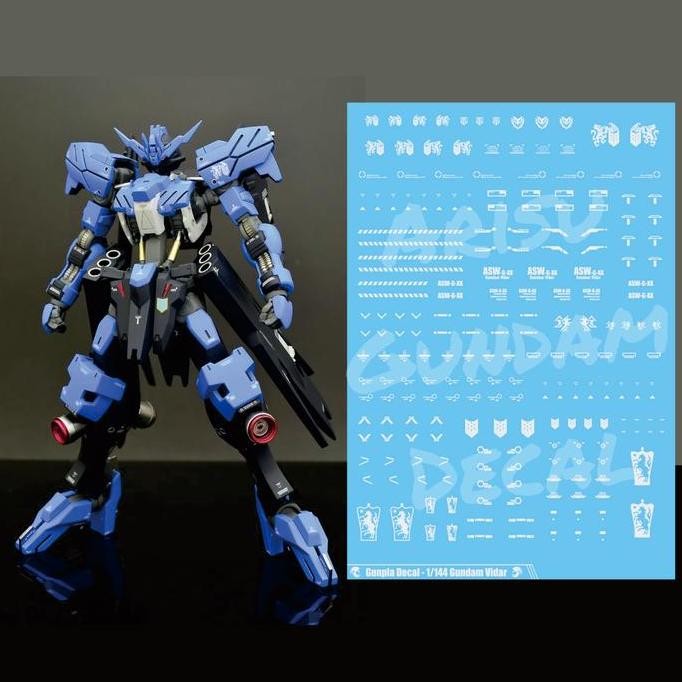 Water Slide Decal Gundam Vidar HG IBO 1/144