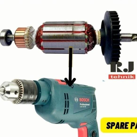 Bosch GSB 550 Armature Angker Spare Part Mesin Bor Impact Drill