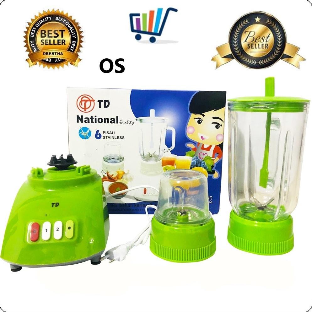 Blender Kaca National HC TRISONIC 3 in 1 TD Yamakawa Viva Blender Plastik es Buah Juicer Portable Mu