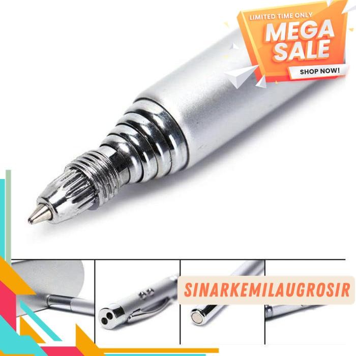 

5IN1 ALAT TULIS PENA PULPEN TINTA HITAM LASER SENTER POINTER PERSENTASI TELESKOPIK MAGNET RETRACTABLE GURU SEKOLAH LES STICK CLASS COMMAND PULPEN MULTIFUNGSI 5 IN 1 PEN LASER POINTER TELESCOPIC LED MAGNETIC BAHAN BERKUALITAS TINGGI !!