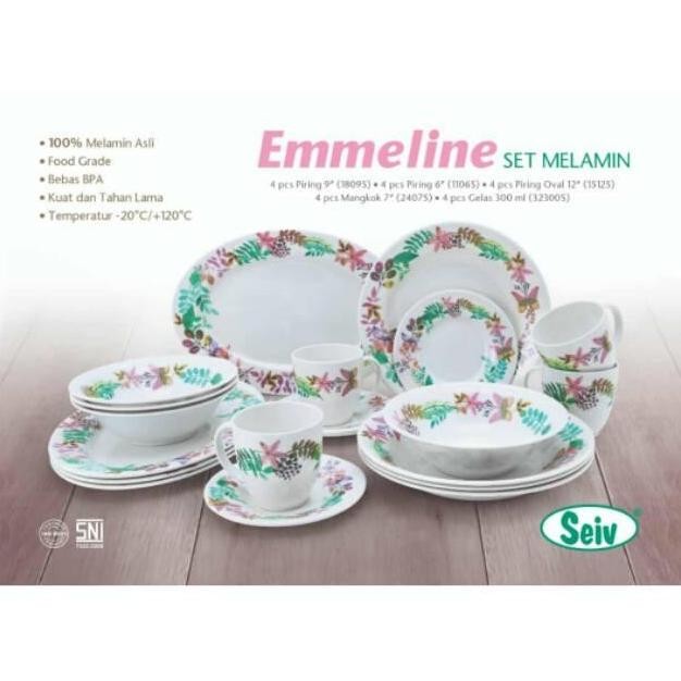 <<<<<] Piring Makan Set Dining Alat Makan Motif Premium Onyx Mangkok Gelas