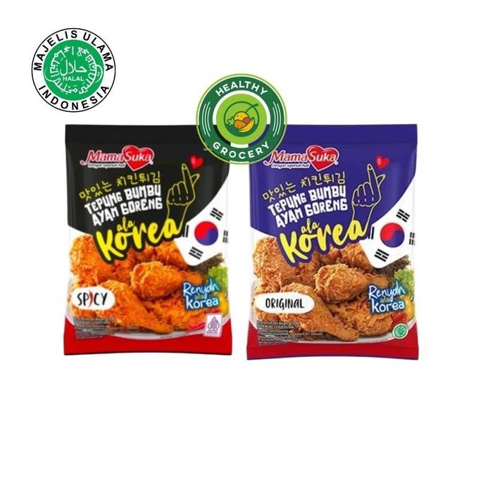 

populer] Mamasuka Tepung Bumbu Ayam Goreng Ala Korea Rasa Original / Spicy 170gr