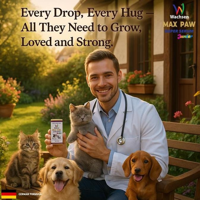 Max Paw Junior Vitamin Anak Kucing Anjing Pertumbuhan Sakit Napsu Maka