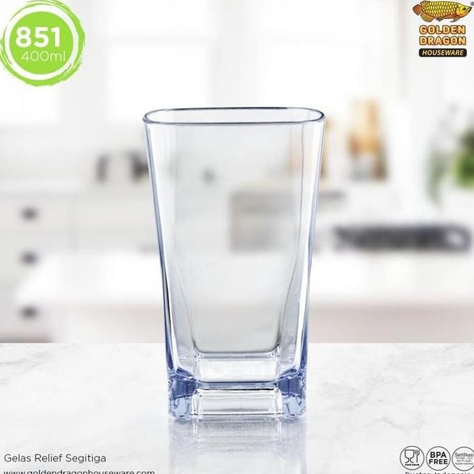 <<<<<] Gelas Segi Kotak Unik Cafe Restoran Hotel Minum Air Teh Kopi Panas Jus