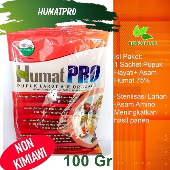 

Terlaris Pupuk Organik Humatpro 100 Gram Non Kimia 100% Ori