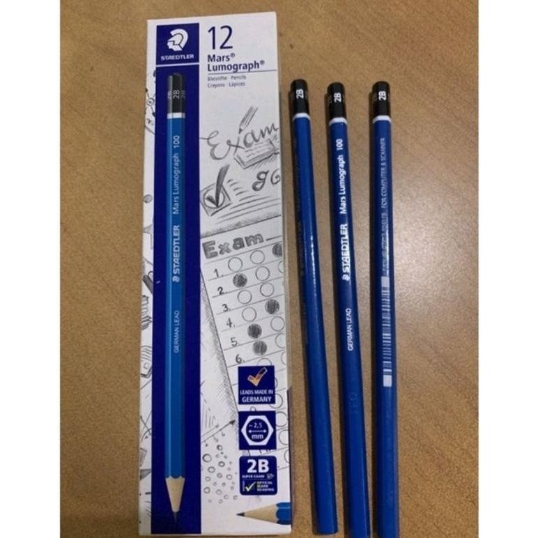 

12Pcs Pensil 2B Staedler Ujian Komputer