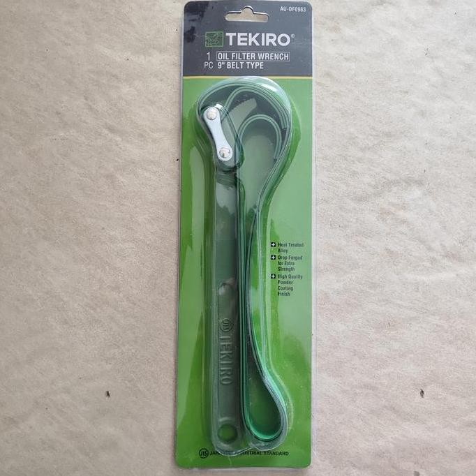 '+'+'+'+] Kunci Pembuka Filter Oli Solar Sabuk Oil Belt Wrench Tekiro 9" inch