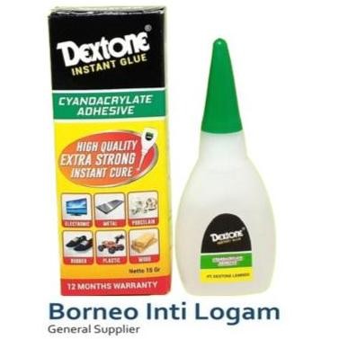 

\"\"\"\] Dextone instant Glue 15 gram Model Lem Korea