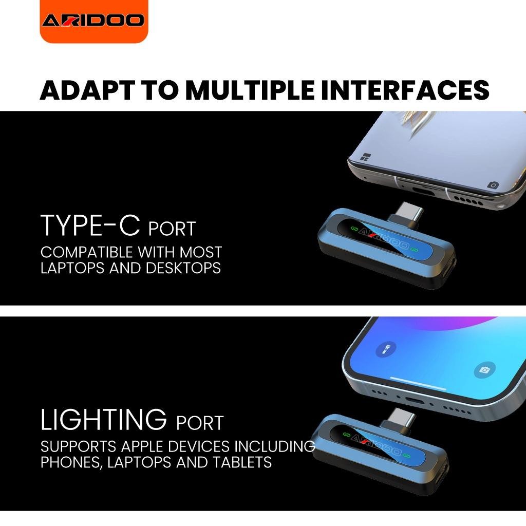 Cod Mic Wireless Wireless Microphone Mic Wireless Clip On Microphone Mikrofon Lavalier Hp Plug & Pla