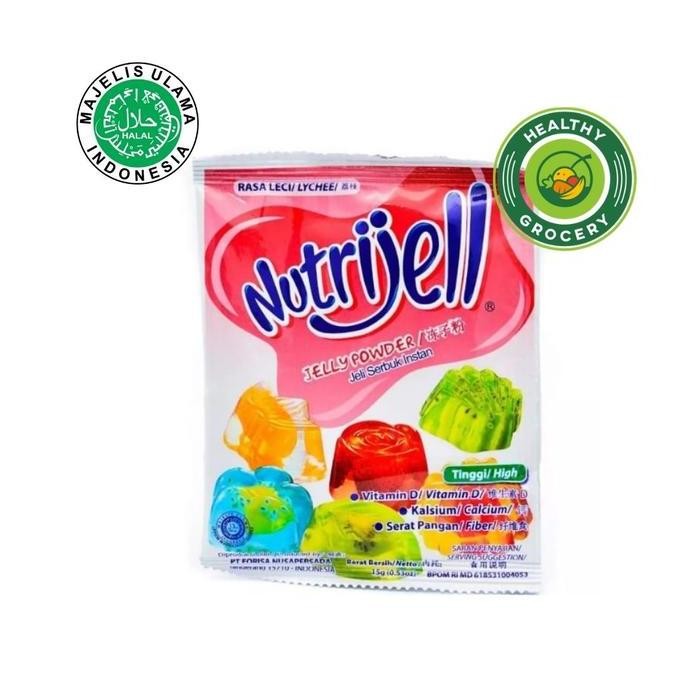 

+%+%+%] Nutrijell Jelly Powder Rasa Leci 15 gr