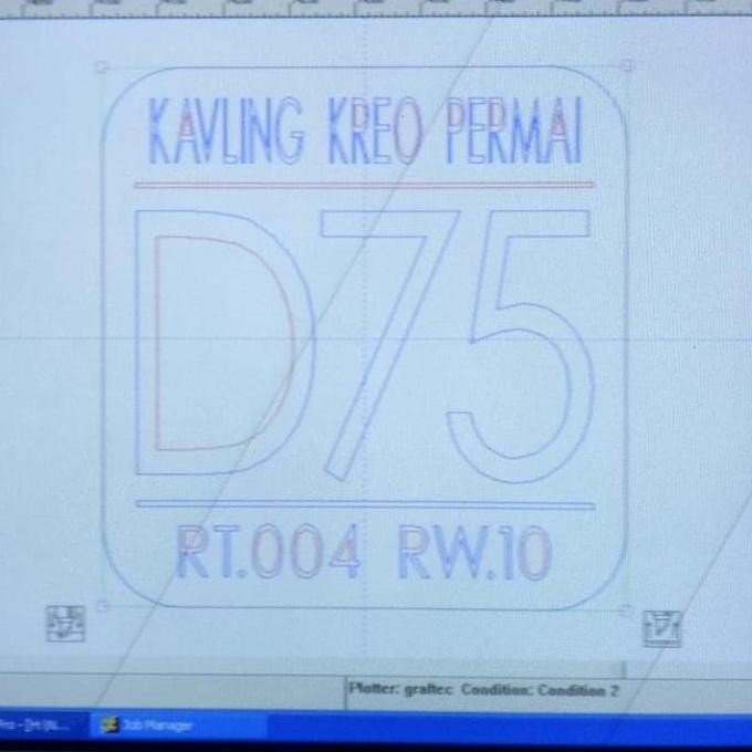 Nomor Rumah Stainless Steel Etching