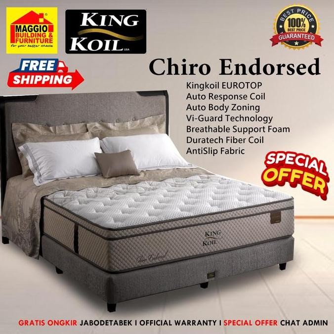 Termurah Kasur Springbed Kingkoil - Matras King Koil - Kasur Kesehatan - Matras Furniture - Chiro En
