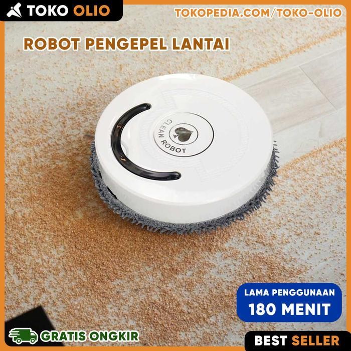 Robot Pembersih Lantai Penyedot Vakum Debu Pel Sapu Otomatis Recharge Original Dan Terpercaya