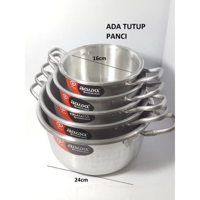 NEW MASPION PANCI JAWA SET 5PCS/ PANCI ALUMINIUM 16-24CM / DANDANG